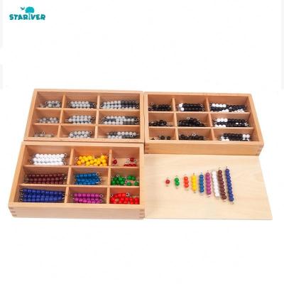 China DIY TOY Montessori Math Teaching Aid Educational Toys for Early Childhood Education Colorful Beaded Stick for sale