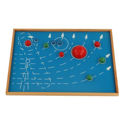 China Nine Density Board The Planets Montessori Toys Board Teaching Aid Kindergarten Educational Montessori Games Wooden Toys for sale