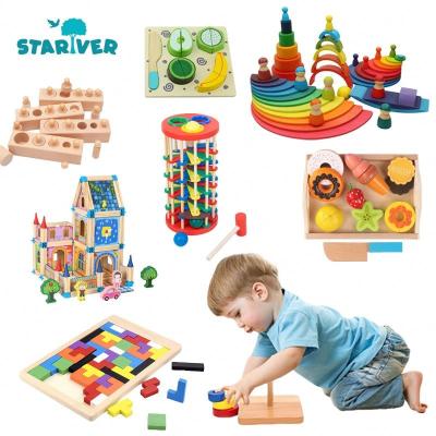 China Custom Montessori Wooden Materials Kids Educational Toys Wholesale 12*17*6cm for sale