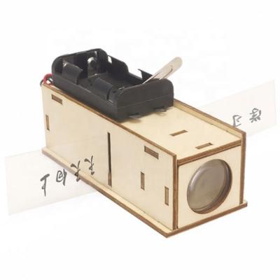 China Homemade Stem Of DIY Project Slide Projector Learning Wooden Science Educational Toys for sale