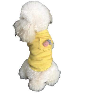 China Sustainable Hot Selling Simply Spring / Fall Solid Dog Hoodies Pockets Cute Little Dog Clothes for sale