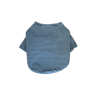 China Small Puppy Clothes Simply Cotton Puppy Clothes Viable Striped Pet T-Shirt Stretch Dog Clothes T-Shirt For Dogs for sale