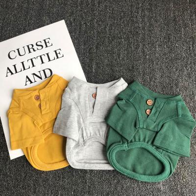 China Pure Cotton Suitable For Dogs Fashionable Korean Small And Medium Style Pet Viable Brand Wholesale Thin Single Dog Shirt for sale