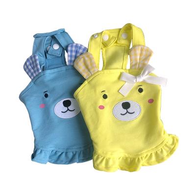 China Sustainable Summer Dog Pet Cat Puppy Clothes Cute Animal Pattern Dog Dresses for sale