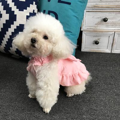 China Sustainable New Pet Product Clothing Supplies Apparel Accessories Soft Bowknot Dog Dress Pet for sale