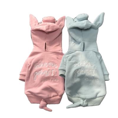 China Viable One Piece Cute Pink Pig Shape Pattern Dog Woolly Animal Pet Pet Clothes Winter Warm Dog Hoodies for sale