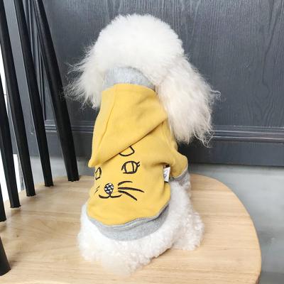 China Sping and Autumn Viable Dog Pet Cat Puppy Clothes Cat Pattern Cute Embroidery Dog Hoodies for sale