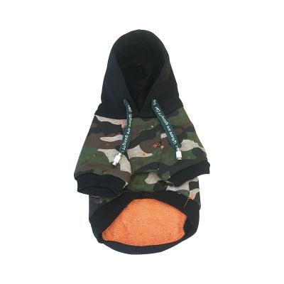 China Custom Viable Fresh Spring Autumn Dog Clothes Camouflage Dog Hoodies for sale