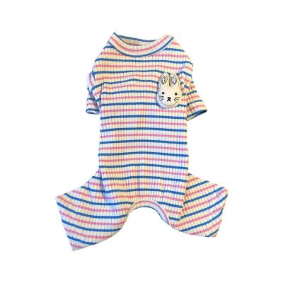 China Spring And Fall Viable Dog Clothes Simply Cotton Pet Quadruped Overalls for sale