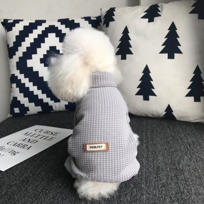 China Spring And Autumn Sustainable Leisure Plaid Dog Pet Overalls Dog Clothes Small for sale