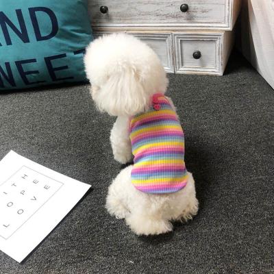 China Top Selling Viable Pet Products Matched Pet Apparels Cotton Dog Vest Harness 100% Cotton Cute Cartoon Dog Vest New for sale