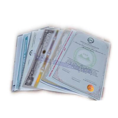 China Anti-counterfeit Security Watermark Custom Paper Hologram Certificate For Anti-counterfeit for sale