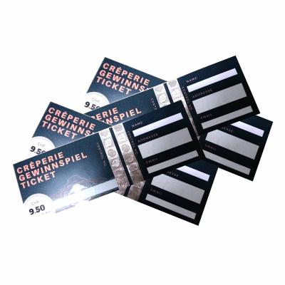 China paper & Custom Paper Cardboard Security Hologram Printing Concert Ticket With Good Cost Performance for sale