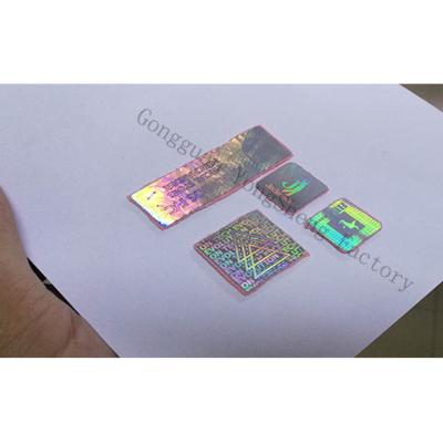 China Anti-Counterfeit Woven Fabric Security Hologram Label Sticker For Apparel for sale