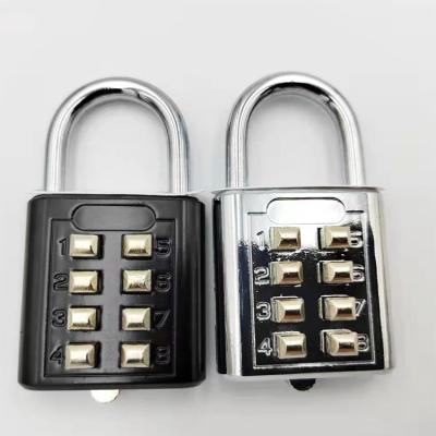 China Zinc Alloy 8 Digit Dial Combination Lock Shooter Swimming Cabinet Metal Code Password Lock For Shop Office Security Home Padlock for sale