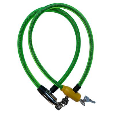 China Manufacturer Colorful Steel Quality Durable Professional Insurance Bicycles Cable Lock for sale