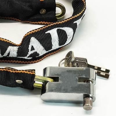 China 6*80 Bike Super Quality Heavy Duty Bike Chain Lock With Key Chain Lock for sale