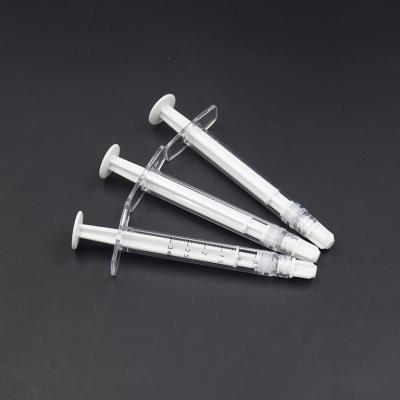 China Disposable pp 3ml dental syringe with plastic luer-lock for sale