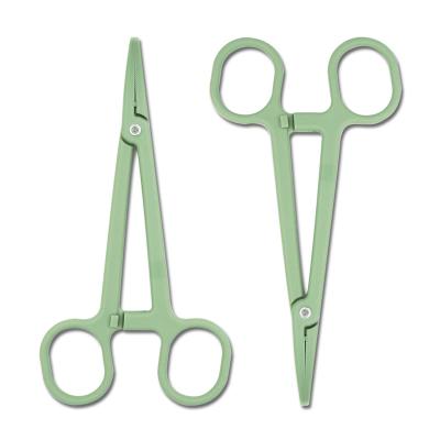 China General Surgery Disposable Plastic Curved Hemostatic Forceps for sale