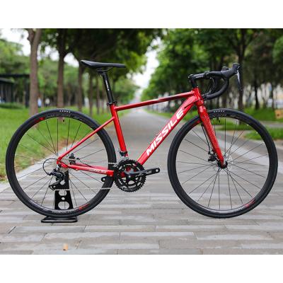 China New Model 700c Cool Universal Racing Bicycle 18 Speed ​​Aluminum Carbon Road Bike for sale