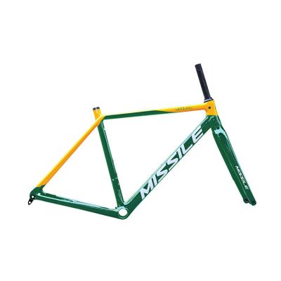 China Road Bikes Missile 700c Disc Orange 2022 Super Light Carbon Fiber Carbon Road Bike Frame for sale