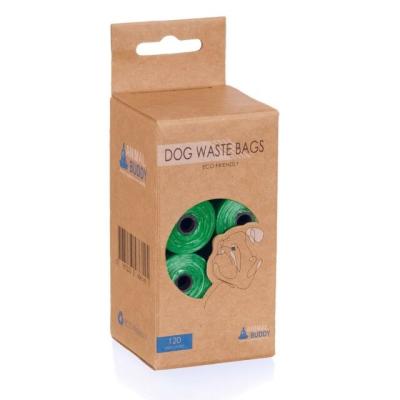 China Sustainable Custom Print Dispenser 100% Eco-Friendly Biodegradable Dog Poop Bag for sale