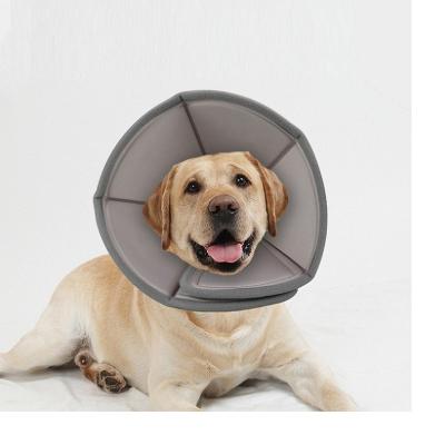 China New Viable Pet Products Adjustable Soft EVA Side Cone Anti Shame Neck Guard Dog Pet Recovery Bite Elizabethan Collar for sale