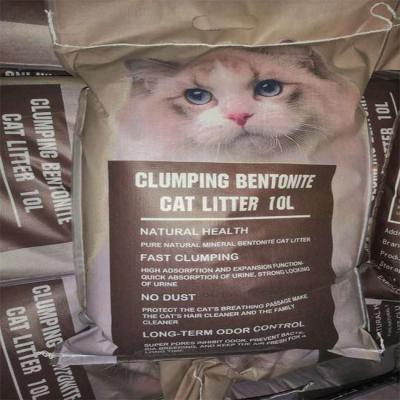 China Sustainable Factory Supply BSCI Dustproof Natural Bentonite Clay Cat Litter Wholesale for sale