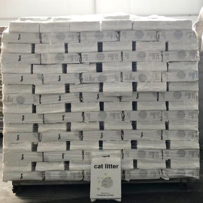 China Cat Litter Factory Custom Vacuum Viable Bulk Package Cat Litter Natural Cluster Bentonite for sale