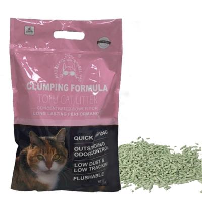 China Viable Wholesale Pet Cleaning Cat Litter Bulk Bulk Dustproof Tofu for sale