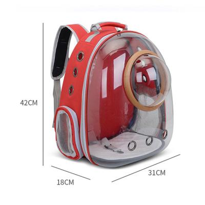 China Cute Cat Carrier Bubble Backpack Pet Dog Space Capsule Backpack Cute Breathable Travel Waterproof Breathable for sale