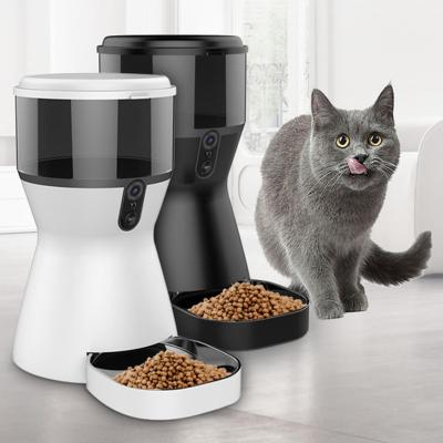 China New Design Automatic Cat Feeder Wifi Camera Pet Luxury Smart Dog Food Feeder for sale