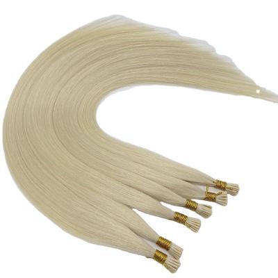 China High Quality Silky Straight Wave Virgin Hair Pre-bonded I Tip Blonde Hair Extension Color Stick Tip Hair for sale