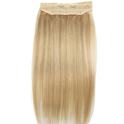 China High quality silky straight wave with factory price halo hair extensions halo hair extensions hair for sale