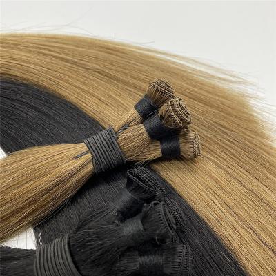 China Best Hair Price Top Quality Handtied Hair Weft Extensions for sale