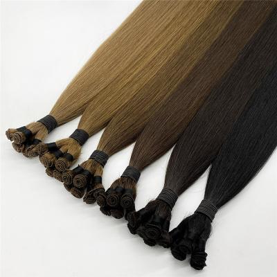 China Factory Manufacture Various Silky Straight Hair Wave Hair Weft Extensions Hand Tied Weft Hair for sale