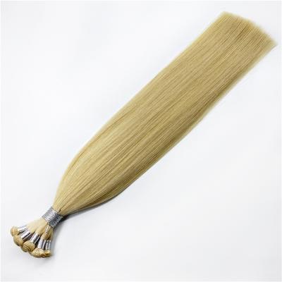 China Good Quality Silky Straight Hair Cuticle Straight Handmade Cuticle Wave Untouched Hand Tied Weft Hair for sale