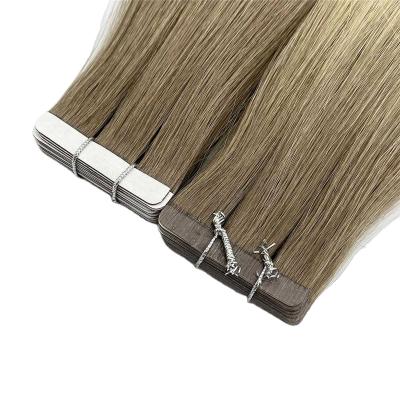 China Popular Hot Sale Best Quality Silky Straight Wave Quality Cuticle Aligned Tape In Hair Extensions Remy Tape Human Hair 100% Luxury for sale