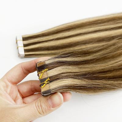 China Wholesale Good Quality Silky Straight Wave Invisible Remy Tape In Hair 100% Double Ended Hair Extensions for sale