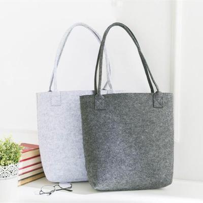 China Lady New Felt Storage Bag Portable Sundries Storage Shopping Tote Bag for sale