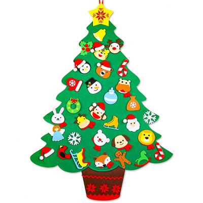 China Christmas Decoration Artificial Christmas Tree Felt Holiday Party Decoration Christmas Tree for sale