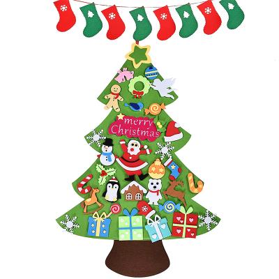 China Popular Felt Christmas Decoration Christmas Stocking Banner Christmas Tree Ornaments for sale