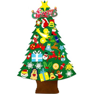 China Popular Santa Claus Christmas Tree Christmas Party Decorations Felt DIY Christmas Decoration for sale