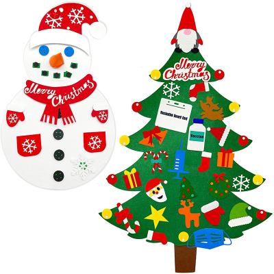 China Elegant Creative Pendant Christmas Tree DIY Party Wall Decoration Christmas Decoration Christmas Snowman for sale