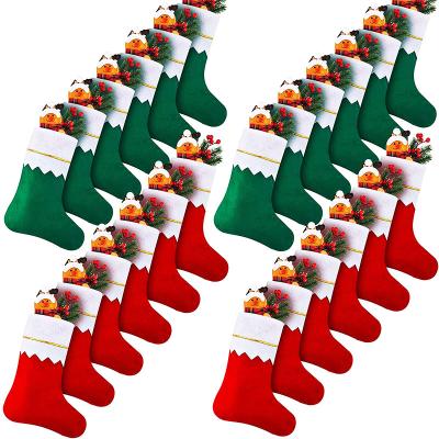 China Red Stocking Pendant Simple Christmas Decoration Christmas Party Decoration Christmas Felt for sale