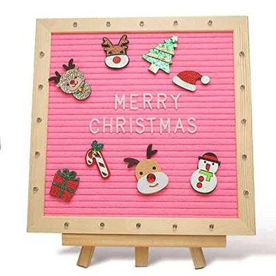 China Contemporary Fashion Felt 20 Pieces Christmas Decoration With Letters Party Decoration Message Board for sale