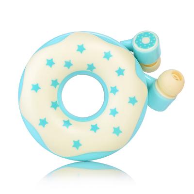 China Receiving Call Listening Music Candy Pussy Earbuds Donut Earphone With Box for sale