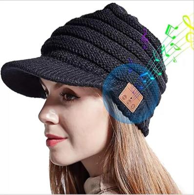 China NEW Fashion Winter Hats Headband Sports BT Music Hat Women Radio Knit Hats Custom Knitted Beanie Hat for sale