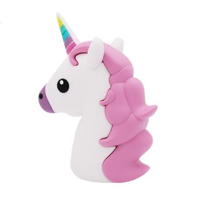 China Lovely Unicorn Gift Quality 2600mah Portable Charging Power Bank Cute Promotional Custom Power Bank for sale