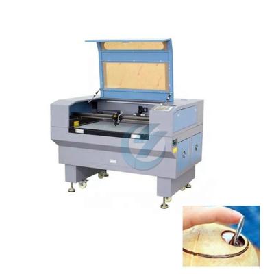 China Easily Openable Coconut Rubber Stamp Coconut Shell Laser Cutting Engraving Machine For Yeti Cups for sale